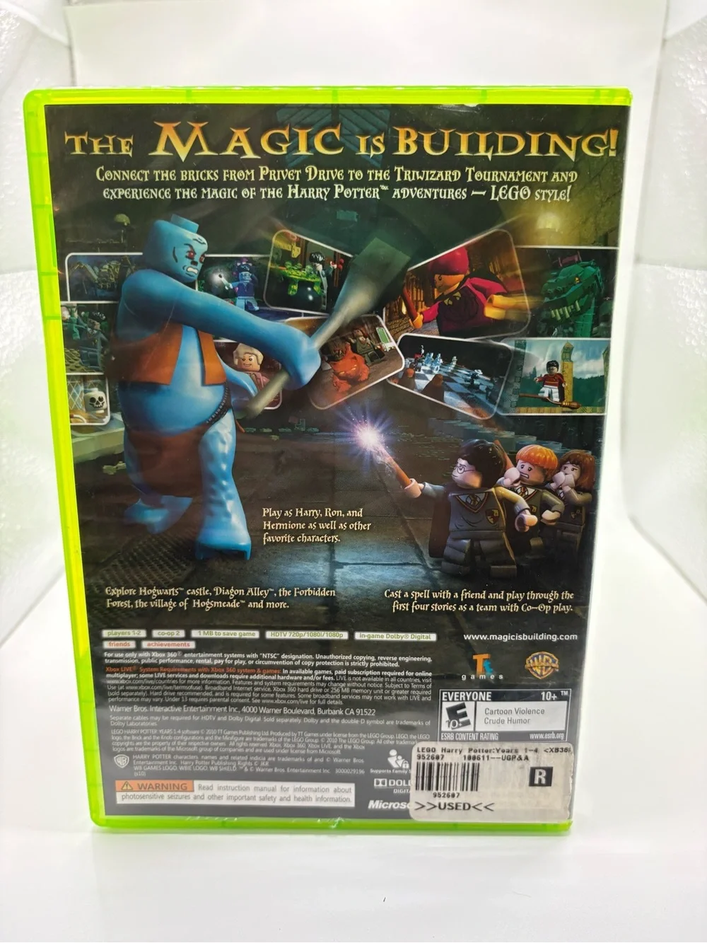 LEGO Harry Potter Years 1-4 Xbox 360 Complete Game CIB